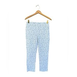 Mario Serrani Women's Small Ditsy Floral Comfort Stretch Capri Pants Cottagecore